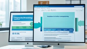 print marketing, online