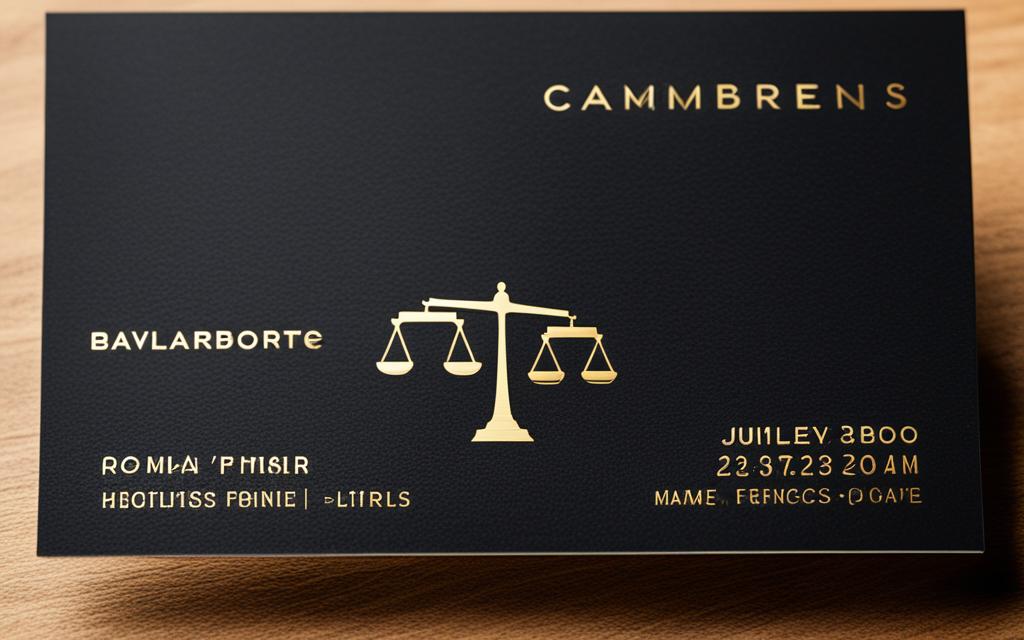 Creative Business Card Designs for Lawyers and Finance Professionals